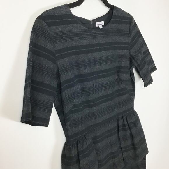 Steven Alan Selena short sleeve midi dress cotton peplum - Picture 8 of 9